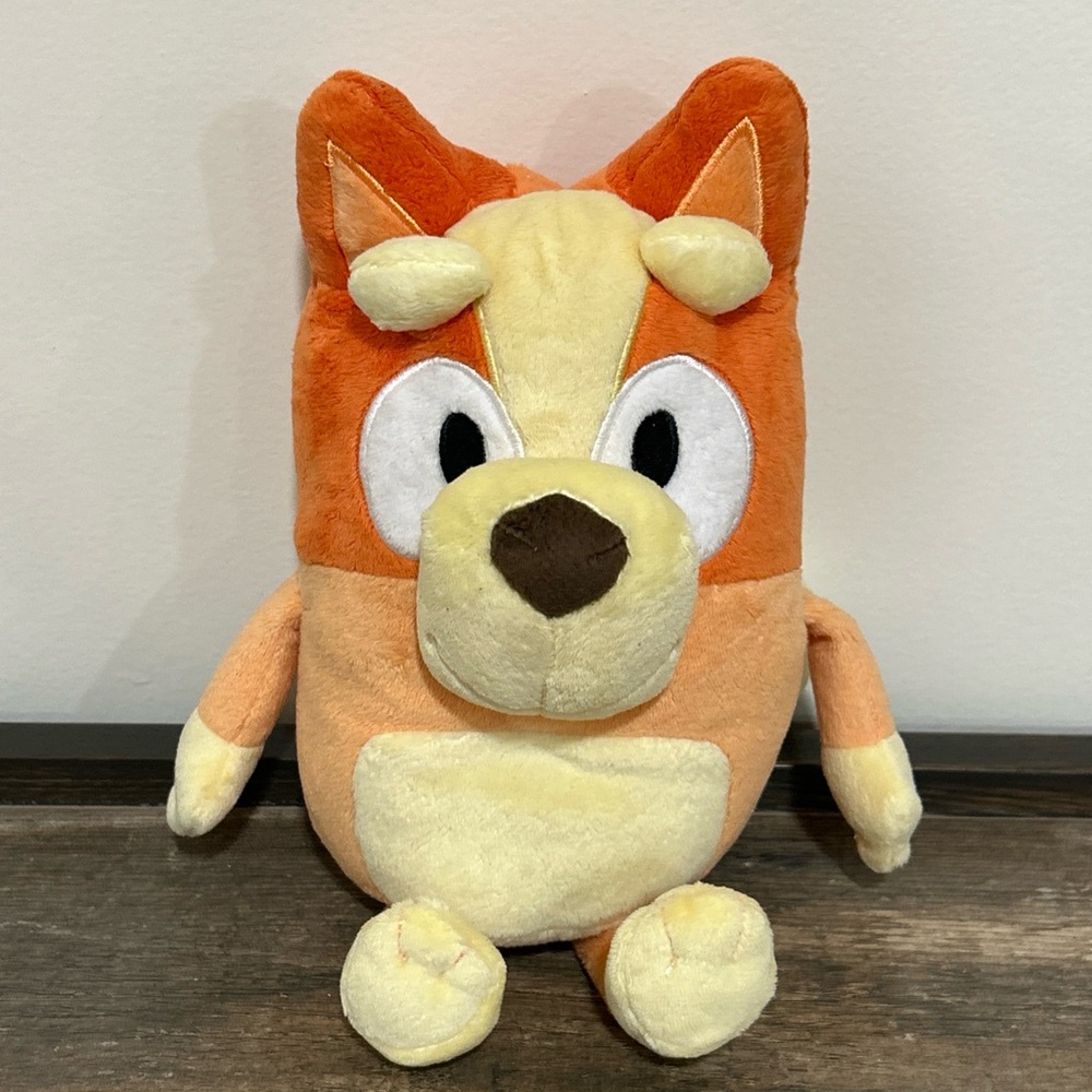 Talking Bingo Bluey Sister Plush Stuffed Animal Sings Theme Song & More